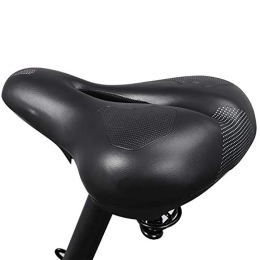 JOMSK Mountain Bike Seat JOMSK Comfort Bike Seat Mountain Bike Saddle Soft Hollow Breathable Cushion Cycling (Color : Black, Size : 26x20cm)