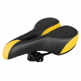 KBBKIC Spares KBBKIC Bike Seat Cushion, Universal Bicycle Saddle Replacement For Men Women, Soft Wide Waterproof Non-Slip Bicycle Seat Fit For MTB Mountain Road Trekking Cross Bike Cycling (Color : Yellow)