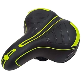 KCCCC Spares KCCCC Bike Saddle Comfortable Breathable Bicycle Saddle Mountain Bike Seat Thickened Seat Cushion for Road Bike (Color : Green, Size : 25x20cm)