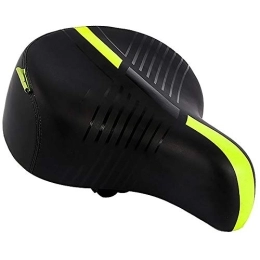 KCCCC Mountain Bike Seat KCCCC Bike Saddle Mountain Bike Saddle Classic Style Comfortable and Bold Breathable Spring Bike Seat for Road Bike (Color : Green, Size : 31X28x18cm)