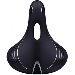 KDOAE Mountain Bike Seat KDOAE Comfortable Road Mountain Bicycle Saddle Mountain Bike Seat Cushion Hollowed Out Bicycle Seat Cushion Riding Equipment Accessories Most Bikes (Color : Black, Size : 22x26cm)