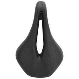 Keenso Spares Keenso Bike Saddle Cushion, Ultralight Microfiber Leather Bicycle Saddle Cushion Hollow-out Breathable Bike Seat Cushion Cycling Accessory Black for Mountain Bike Road Bike Bicycles and Spare Parts