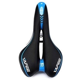 KELITE Mountain Bike Seat KELITE Mountain Bike Saddle Waterproof Soft Hollow and Breathable Bicycle Seat Cushion for Men Women Fit MTB Mountain Bike City Bike Road Bike (Color : Blue)
