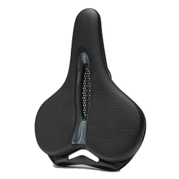 KEMIE Spares KEMIE Luoqun Store MTB Bike Saddle Breathable Big Butt Cushion Leather Surface Seat Mountain Bicycle Shock Absorbing Hollow Cushion Accessories