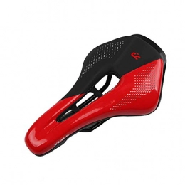 LAIABOR Spares LAIABOR Bike Seat Cushion Bicycle Seat Hollow Widened Silicone Filled Comfortable Wear-Resistant Mountain Bike Saddle Folding Seat, Red