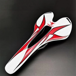 Roulle Spares Latest Color Carbon Fiber Road / Mountain Bike Carbon Saddle Cushion Mountain Bike / Road Bike Front Seat Gloss White Red