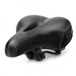 LAZY CAT Bicycle Cycling Big Bum Saddle Seat Road MTB Bike Wide Soft Pad Comfort Cushion (Color : Black)