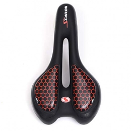 O-Mirechros Spares LED Light Gel Road MTB Bike Cushion Pad Comfortable Mountain Bike Cycling Saddle Black Red