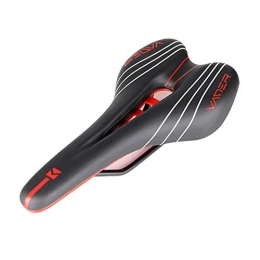 LETTON Mountain Bike Seat Letton Comfortable Bike Seat Unisex Durable Gel Bicycle Saddle Shock-resistant Lightweight Cushion Pad Cycling Seat with Scale Mark for Mountain / Road Bike, Black&Red