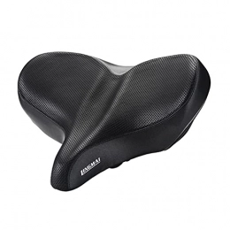 LHSJYG Mountain Bike Seat LHSJYG mountain bike saddle, bike saddle Big Bum Bike Saddle Extra Wide Bicycle Seat Comfort Electric Bike Gel Foam Padded Seat Dual Spring Cycle Shockproof Seat Cushion (Color : Spring)