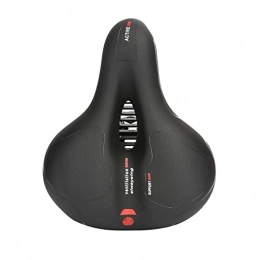 LHSJYG Mountain Bike Seat LHSJYG mountain bike saddle, bike saddle MTB Bike Bicycle Saddle Rail Hollow Breathable Absorption Rainproof Soft Memory Sponge Casual Off-road Cycling Seat (Color : Red)