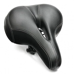 LHSJYG Mountain Bike Seat LHSJYG Mountain Bike Saddles, Bike Seat Wide Bicycle Saddle MTB Bike Seat Soft Comfort Cushion Pads Sprung thickened foaming soft rubber (Color : A)