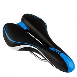 LHYLHY Widen Road Mountain MTB Gel Comfort Saddle Bike Bicycle Cycling Seat Cushion Pad Cover Anti-slip Waterproof Cushion Cushion (Color : BLUE)