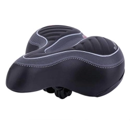 LIANYG Mountain Bike Seat LIANYG Bicycle Seat Comfortable Wide Big Bum Mountain Bike Seat Bicycle Gel Cruiser Extra Sporty Soft Pad Saddle Suitable For Any Type 114