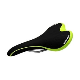 LIANYG Spares LIANYG Bicycle Seat Microfiber Leather Mtb Mountain Road Bike Saddle Comfortable Bicycle Saddle Road 114 (Color : Black light green, Size : One size)