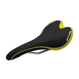 LIANYG Spares LIANYG Bicycle Seat Microfiber Leather Mtb Mountain Road Bike Saddle Comfortable Bicycle Saddle Road 114 (Color : Black yellow, Size : One size)