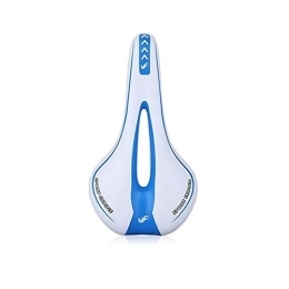 LIANYG Spares LIANYG Bicycle Seat Silicone Gel Extra Soft Bicycle MTB Saddle Cushion Bicycle Hollow Saddle Cycling Road Mountain Bike Seat Bicycle Accessories 114 (Color : White Blue, Size : One size)