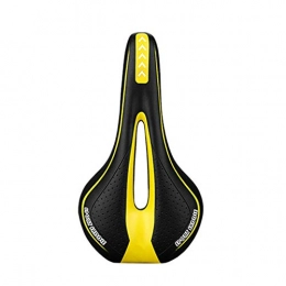 LINGJIA Spares LINGJIA Bicycle Saddle Bike Silicone Cushion Pu Leather Surface Silica Filled Gel Comfortable Hollow Cycling Seat Shockproof Bicycle Saddle