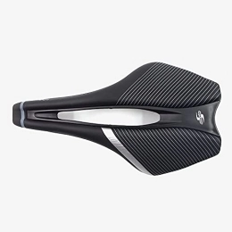 LITOSM Mountain Bike Seat LITOSM Mountain Bike Cushion, Bike Seat Cover Bicycle Saddle For Men Women Road Off-road Mtb Mountain Bike Saddle Lightweight Cycling Race Seat Bicycle Saddle Cushion (Color : Black silver)