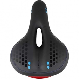 LIUXING-Home Mountain Bike Seat LIUXING-Home Bicycle Saddle Hollow With Taillight Thickening Riding Cushion Mountain Bike Road Bike Saddle Mountain Bike Saddle (Color : Blue, Size : 28x19.5x10cm)