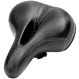 LIUXING-Home Spares LIUXING-Home Bicycle Saddle Soft Hollow Saddle Bicycle Accessories Saddle For All Seasons Bicycle Saddle Mountain Bike Saddle (Color : Black, Size : 24x18x10cm)