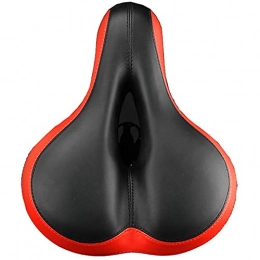 LIUXING-Home Spares LIUXING-Home Bicycle Saddle Thickened and Comfortable Saddle Seat Bicycle Seat Accessories Bicycle Seat Cushion Mountain Bike Saddle (Color : Red, Size : 25x20x12cm)