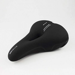 LLD Bike Saddles, Bike Saddle Cushion, Breathable Streamlined Thickening High Density Memory Foam Shock Absorbing for Bicycle (Black)