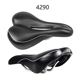 LSSJJ Mountain Bike Seat LSSJJ Most Comfortable Bike Seat, PU Elastic Leather Padded Bicycle Saddle with Soft Cushion Improves Comfort for Mountain Bike Hybrid and Stationary Exercise Bike-4126
