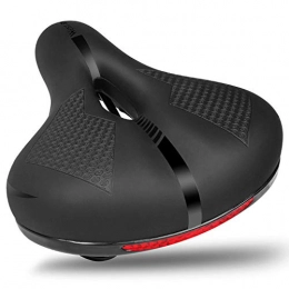 LuTuo Spares LuTuo Bike Seat, Bicycle Saddle, Memory Foam Padded, Hollow Ergonomic Cushion, Dual Shock Absorbing, Comfortable & Breathable & Waterproof, Reflective Strap, Universal Fit: MTB / Road / Cruiser Bikes
