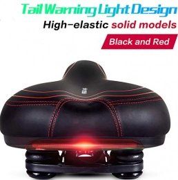 LWR Mountain Bike Seat LWR Bicycle seat unisex seat taillights Comfortable wide bike saddle, solid hollow variety of styles Waterproof and breathable Safety Suitable for most bicycles, F