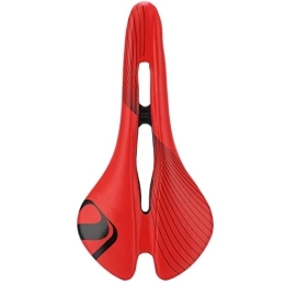 LYTDMSKY Spares LYTDMSKY Inflatable Mountain Bike Seat, Bicycle Saddle Waterproof Road Bike Cushion Breathable Hollow Cycling Racing Saddle(Red and black)