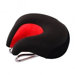 LYXMY Mountain Bike Cycling Saddle Bicycle Comfort No Split-Nose Saddle Cushion Pad Seat(Red)