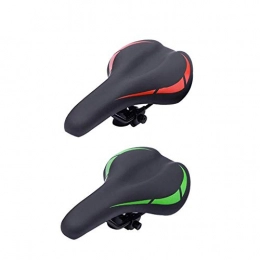 Lzdingli Spares Lzdingli Bicycle Accessories Bicycle saddle - mountain bike saddle waterproof waterproof soft cushion suitable for bicycle mountain bike / road bike / rotary exercise bike, Green for Cycling Enthusiasts