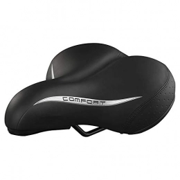 MAATCHH Mountain Bike Seat MAATCHH Bike Saddle Bike Seat Bicycle Saddle Comfort Cycle Saddle Wide Cushion Pad Soft Cycle Seat Suitable for Women for MTB Mountain Bike, Road Bike (Color : Black, Size : 24X20CM)