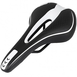 MAATCHH Mountain Bike Seat MAATCHH Bike Saddle Breathable Mountain Bike Saddle Bicycle Seat Cushion Double Tail Wing Center Hollow Seat Cushion Fit Most Bikes (Color : White, Size : 27.5x14.5cm)
