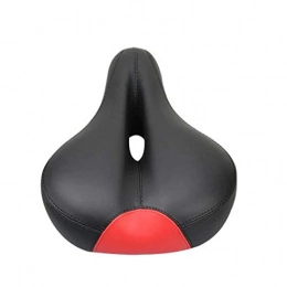 MASO Mountain Bike Seat Maso City Bicycle Saddle Soft Road Bike Seat Cover Comfortable Foam Seat Cushion Black-Red Mountain Cycling Saddle for Bicycle Bike Accessories