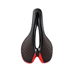 MBROS Mountain Bike Seat MBROS Bicycle Seat Mountain Bike Silicone Nylon Saddle Road Bike Saddle With Taillight Riding Equipment (Color : Black Red Taillight)