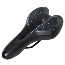 MCBEAN Mountain Bike Seat MCBEAN Mountain Bike Seat Soft Padded Bicycle Saddle Waterproof Breathable Night City Road Riding Cushion with Reflective Strip Universal Cycle Seat for Men Women, Blue C