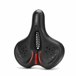 MCBEAN Mountain Bike Seat MCBEAN Mountain bike seat with warning reflective belt bicycle seat cushion ultra-wide comfortable thickened road bike saddle shock-absorbing cushion for men and women