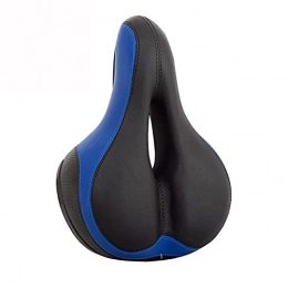 MCYAW Mountain Bike Seat MCYAW 3D Bicycle Saddle Seat Men Women Thicken MTB Road Cycle Saddle Hollow Breathable Comfortable Soft Cycling bike Seat (Color : Blue F)