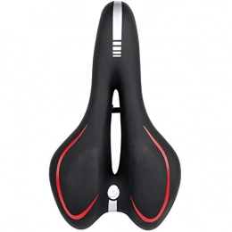 MOMIN Mountain Bike Seat MOMIN Bike Saddle Professional Comfortable Bicycle Silicone Cushion Bicycle Seat Riding Accessories Fit Most Bikes Mountain Bike (Color : Red, Size : 27.5x10x16cm)