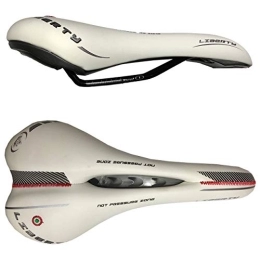 Montegrappa Spares Montegrapa Liberty Comfortable Bicycle Saddle Gel with Soft Cushion Design Fit for Road Bike and Mountain Bike Antiprostate, white