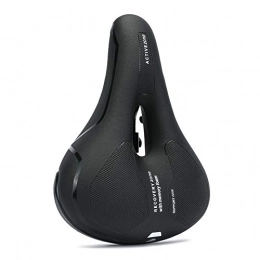 SpirWoRchlan Spares Most Comfortable Bicycle Seat, Soft Breathable Thickened Memory Sponge Mountain Bike Bicycle Saddle Cushion Wide Bike Seat Memory Foam Bicycle Gel Seat for Men & Womens Comfort Black