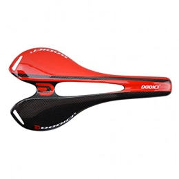 Roulle Spares Mountain Bike 3K Full Carbon Fibre Saddle Carbon Bicycle Saddle MTB Cushion Road Front Matt Cycling Saddle Parts Red 3k Gloosy