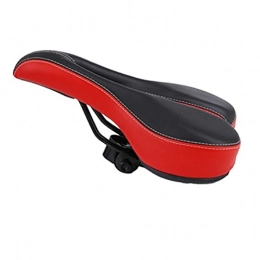 SHCHAO Spares Mountain Bike Bicycle Hollow Saddle Seat Cushion Folding Bike Middle Hole Saddle Bag Thick And Comfortable Breathable Saddle 27 * 15 * 6CM red