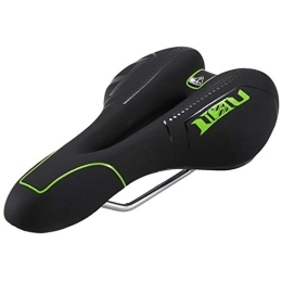 Sparrow Angel Spares Mountain bike saddle Bicycle Saddle Soft Comfortable Breathable Cushion MTB Mountain Bike Saddle Skidproof Silicone Cycling Seat (Color : Green, Size : One size)