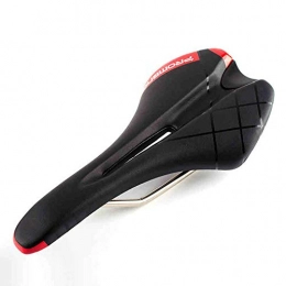 SHKY Spares Mountain Bike Seat - Bicycle Saddle MTB Breathable Bike Seat for Mountain Bike Road Bike MTB, Bike Parts, Outdoor Or Indoor Cycling Cushion Pad, Red