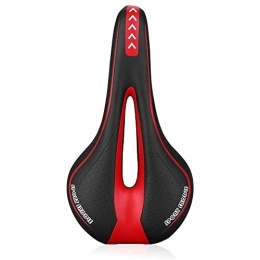 FIQARO Spares Mountain Bike Seat, Bike Seat Comfortable Bicycle Saddle MTB Mountain Road Bike Seat Hollow Gel Cycling Cushion Exercise Bike Saddle For Men And Women (Color : Type D Red)
