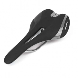 WANYD Spares MTB Bicycle Saddle Mountain Bike Cushion Titanium Alloy Bow Hollow Breathable Comfortable Road Bicycle Bicycle Saddle-Black Grey_No