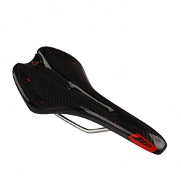 O-Mirechros Mountain Bike Seat MTB Carbon Fiber Skidproof Seat Cushion Bicycle Parts Road Cycling Saddle RED